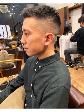 アイリーヘアデザイン(IRIE HAIR DESIGN) 【IRIE HAIR赤坂】アップバング×フェードスタイル×ジェル