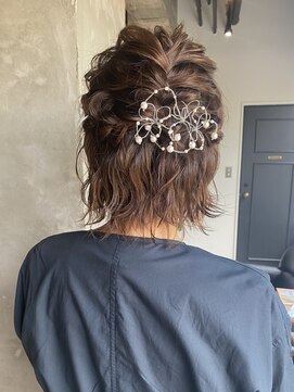 グロウム バイ アフェクト(glowm by AFFECT) ゆる編みハーフアップヘアセット