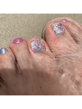 ヘアーサロンフレア 万華鏡ネイル☆。+°