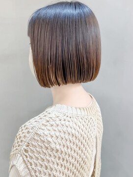 ロンドシエル 横浜(Lond ciel) 黒髪ボブ前髪×ヘルシースタイル【横浜】