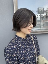 キュオンシア(CUEON. ciea)&nbsp;大人ボブ×オリーブグレージュ×透明感