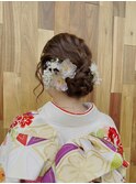 ヘアセット/着物似合うヘアアレンジ/お呼ばれアレンジ