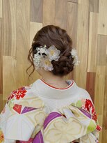 びゃんびゃん 江端店&nbsp;ヘアセット/着物似合うヘアアレンジ/お呼ばれアレンジ