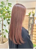 30代40代髪質改善ココアブラウン艶感ストレート透明感赤み消し