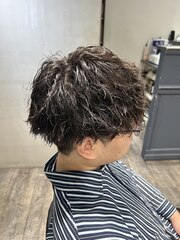 MEN'S HAIR/束感ショート/刈り上げマッシュ/ツイスパ