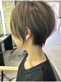 小顔シルキーベージュ似合わせショート