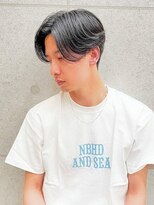 アグ ヘアー ムーン 大阪深井店(Agu hair moon) 《Agu hair》サイドリバースセンター分け【numberA.×BLEACHi】