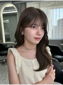 博多/福岡/韓国ヘア/前髪顔周りカット/レイヤー/透明感カラー
