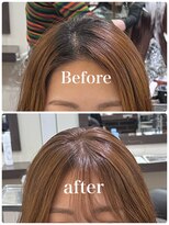 ヘアーアンドメイク ビス(HAIR&MAKE bis) クロスパーマ前髪縮毛