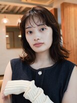 ガーランド (Garland) ぱつっと切りっぱなしボブニュアンスパーマフレンチガーリー原宿