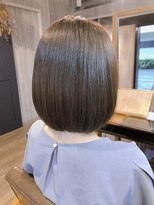 レイ 津田沼(Lei) ボブ/前髪/こなれミディ/オリーブベージュ/ウェーブパーマ/韓国