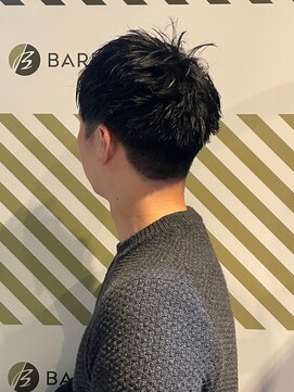 バーバーバー アカバネ(BARBER-BAR AKABANE) 清潔感のあるビジネスマンのアップバング クルーカット#3