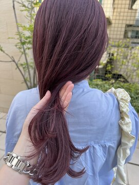 スタイル 成城学園前(STYLE) チェリーピンクカラー 透明感カラー ブリーチなしダブルカラー