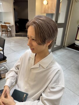 キャンバス バイ ネオリーブ 横浜西口(Canvas by neo.) 横浜★メンズハイトーンメンズブリーチミルクティー