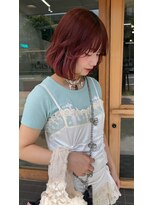 カシェル(cashel kishaba) 赤髪ボブ