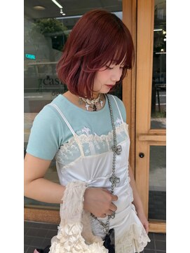 カシェル(cashel kishaba) 赤髪ボブ