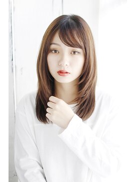 シュシュット(chouchoute) 夏美髪質改善アプリコットオレンジハイライトカラーくびれヘア47