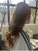 ハニーベージュ×ダブルカラー×髪質改善