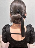 トレンド☆リボンシニヨン