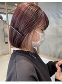 ピンクブラウン×インナー