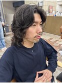 20代30代40代パーマミディアムロングレイヤーカットブリーチなし