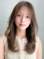 アグノス 青山(Agnos)&nbsp;大人ガーリー似合わせミディアムレイヤーカットダークアッシュ