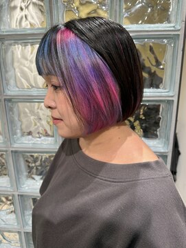 ノル 栄矢場町(nol) プリズムカラー×インナー(ユニコーンカラー/オーロラカラー)