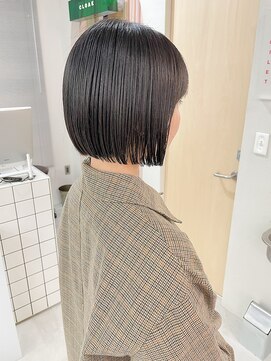 ヘアー アイス カンナ(HAIR ICI Canna) 20代30代大人可愛い小顔ボブ前下がりショートストレート
