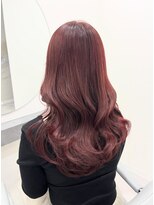 ジア(XIA)&nbsp;カシスレッド/10代20代ブリーチなしカラーレイヤーカット