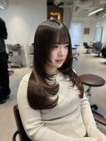 ザシェノンウメダ(THA CHAINON UMEDA) イメチェン/ピンクベージュ/アンブレラカラー/前髪/心斎橋