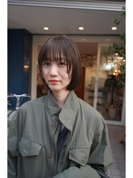 ヒツジ(hitsuji) 春。時短スタイリングボブ。