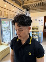 フォーコーナーズカットショップフェイビーズ 名古屋西(FourCornersCutShop favey's)&nbsp;テーパーフェード ラルフカール ルーズショート