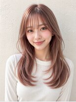 ノイ(neu)&nbsp;【静岡エリア】ピンクベージュ×ふんわりロングレイヤー