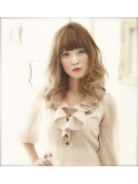 ロエナ(ROENA) クラシカルデジタルパーマバレイヤージュロブ