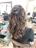 編み込みふわロングアレンジ【ヘアセット　立川/立川南/浴衣】