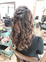 ロカット サロン(Roquat Salon)&nbsp;編み込みふわロングアレンジ【ヘアセット　立川/立川南/浴衣】