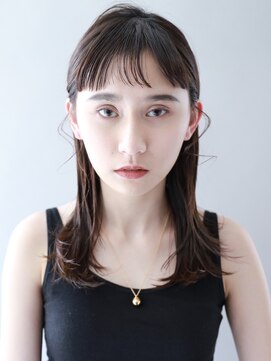 ザビー(THE B) 本八幡×まわりに差をつける♪オン眉×ミディアムヘア