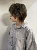 ショートウルフ/グレージュ/nagata