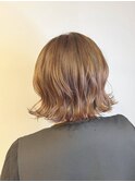 20代30代40代小顔ひし形デジタルパーマ前下がりショートボブ