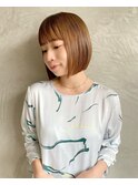 パツっとバング× 大人可愛い小頭ミニボブ　［Belle新宿］