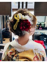 ラグーンヘアー(Lagoon hair) 成人式シニヨンヘアセット着付け♪