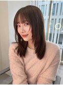 顔周りレイヤー_ショコラアッシュヘルシースタイルふんわり