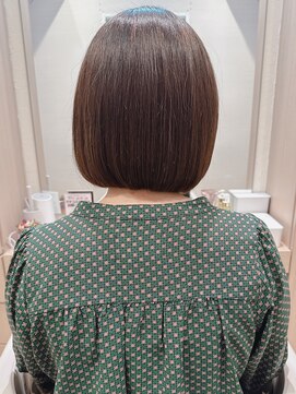 コーエン(cowen) 大人かわいい☆柔らかい丸みを残した前上がりボブ♪縮毛矯正