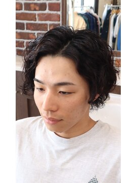 アクセプトザワールドバーバー(Accept the world barber) ミディアム×パーマ