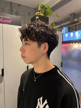 アース 高円寺店(HAIR & MAKE EARTH) メンズ刈り上げ×パーマ{@02st96｝