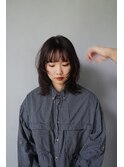 ワンカールで可愛いミディアムヘア/ソフトウルフ/くびれヘア
