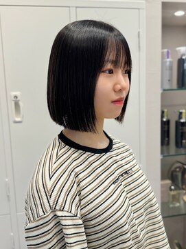 シュク 高円寺(SYUK) 加藤【高円寺】ミニボブ/顔周りカット/ボブ/髪質改善