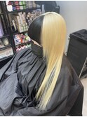 抜きっぱなしブロンド×ブラック