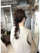 シェノン(Chainon.)&nbsp;編みおろし　ヘアアレンジ　お呼ばれヘア　博多