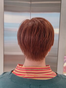 オーガニック リブ 川越(organic+live) アプリコットオレンジレッドピンクショート